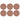 Placemats in a Basket - Set of 6 Coral