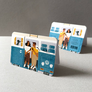 Card - Blue Campervan No.3