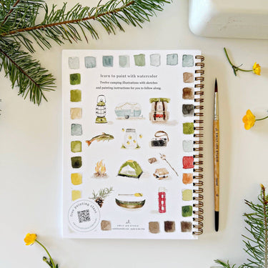 Watercolour Workbook - Camping