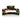 Sophia Bulldog Hairclip - Blue/Yellow/Brown