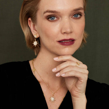 Elsa Star Earrings - Gold