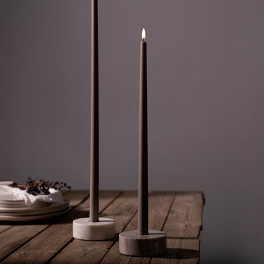 Marble Base Candle Holder - Desert Beige