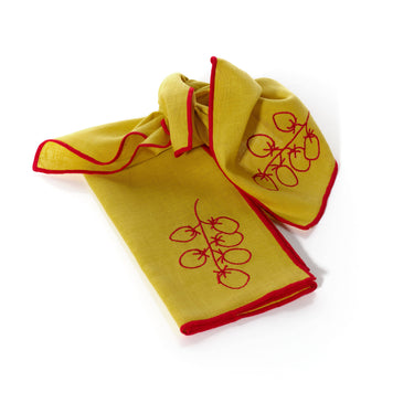 Linen Blend Napkins - Vine Tomatoes