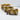 Quilted Wash Bag - Mustard Yellow with Graphic Flower