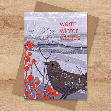 Christmas Card - Warm Winter Wishes With Wtarling