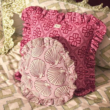 Cotton Cushion - Pink Shell