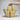 French Market Basket Leather Buckle Straw Bag - Yellow