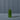 Glass Bottle - Tall Ribbed Emerald Green (13.2cm)