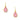 Ava Earrings - Pink Jade