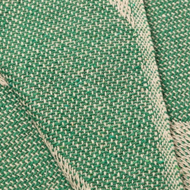 Throw - Diagonal Emerald & Natural