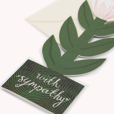 Card - White Lily, Sympathy