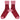 Cashmere Mix Slouch Socks - Red & Dusky Pink
