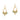Penelope Petite Brass Earrings - Matcha Green