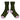 Recycled Silk Blend Ribbed Socks - Dark Green & Lilac