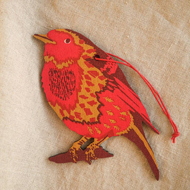 Wooden Decoration - Robin