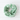 Bright Mirror Knitted Lambswool Snood - Springtime Green and White