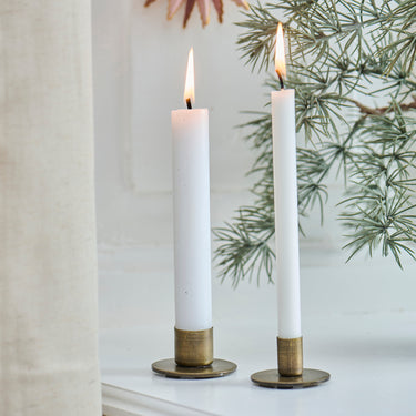 Candle Holder - Brass Flat Base (1.3cm)