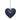 Hanging Heart - Folk Art Blue
