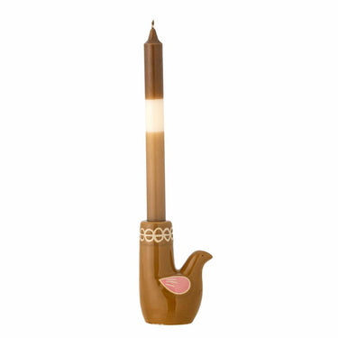 Trudy Candle Holder - Brown