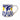 Maxima Mug - Blue leaves
