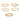 Altea Set of Delicate Rings - Gold
