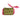 Quilted Coin Purse - Green With Pink Ruffle Trim