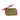Quilted Coin Purse - Green With Pink Ruffle Trim