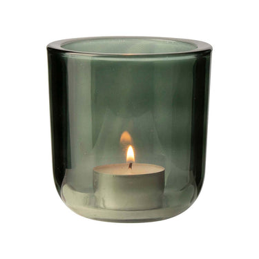 Glass Tealight Holder - Green