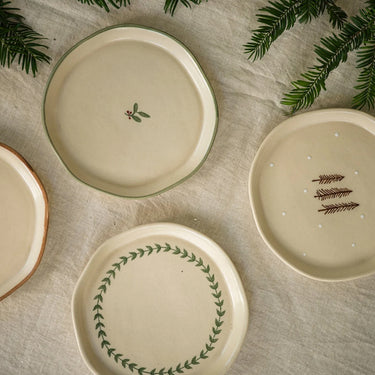 Hand Painted Snack Plate - Nordic
