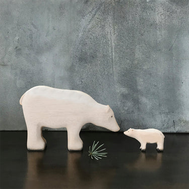 Large Wood Polar Bear
