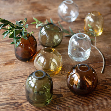 Miriam Mini Vase - Round Brown