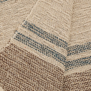 Throw - Mixed Stripe Brown & Teal