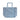 Quilted Bag - Off White And Blue Stripes