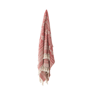 Cotton Throw - Oia Red