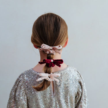 Velvet Bow Scrunchies - Multi