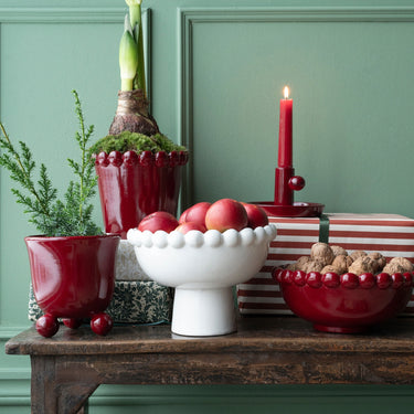 Mary Candle Holder - Red