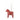 Siffer Dala Horse Candle Holder - Small Red
