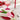 Taper Candle - Red With Light Pink Hearts