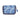 Quilted Make Up Bag - Blue & White Seashell