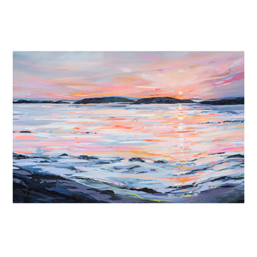 Sunset on The Boating Pool - Print