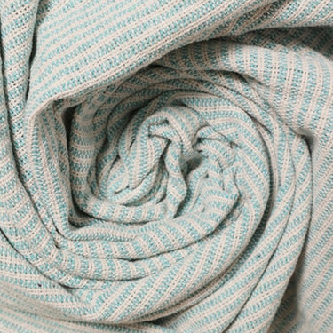 Throw - Braid White & Green