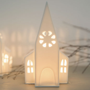 Ceramic Light House - Large Church