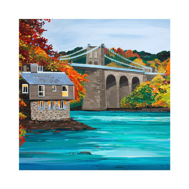 Autumn Bridge Card
