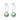 Porcelain Iris Earrings - Clover