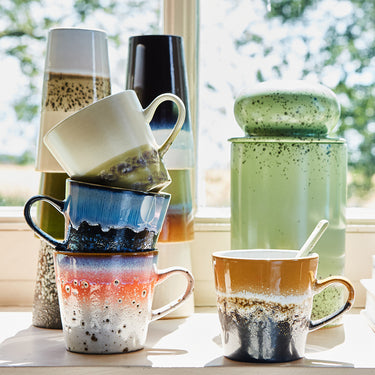 70's Ceramic Americano Mug - Night