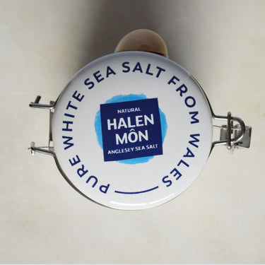 Halen Môn Pure Sea Salt - Watercolour Clamp Top Jar