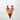 Ceramic Hanging Heart - Croeso Red